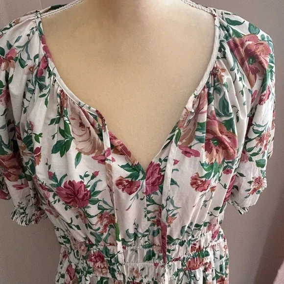 EUC Anthropologie The Somerset Maxi Dress: Puff-Sleeve Edition(size Large) - Picture 5 of 10